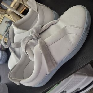 White and Gray Sneakers